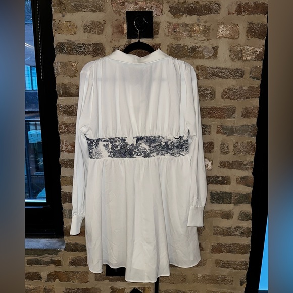 NEW WITH TAGS White and blue Toille dress - Picture 3 of 5